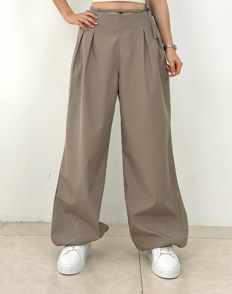 شلوار کاپشنی ضد آب کمر پیل خاکی