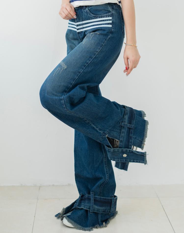 0_شلوار جین بگ بغل خط
